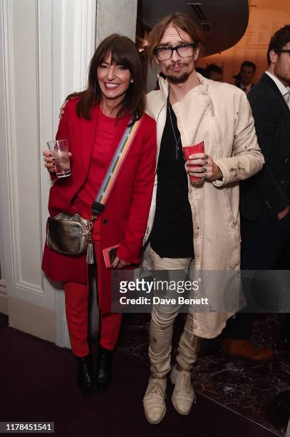 Davina McCall and Justin Hawkins attend the English National Opera's opening night of the season featuring a performance of "Orpheus and Eurydice" at...