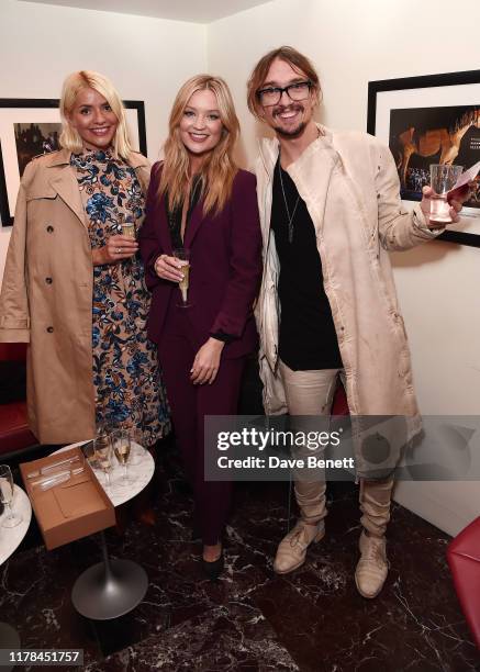 Holly Willoughby, Laura Whitmore and Justin Hawkins attend the English National Opera's opening night of the season featuring a performance of...