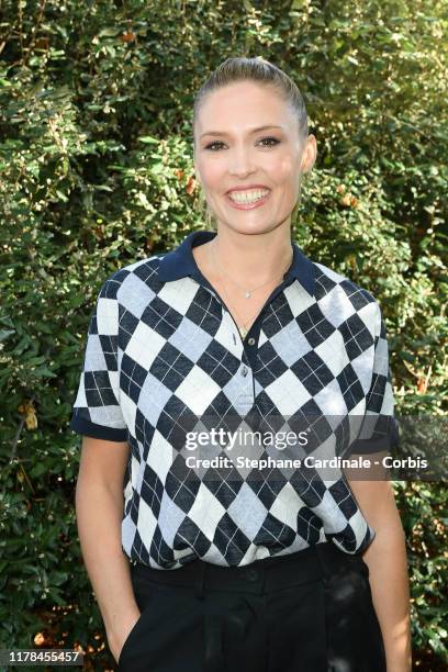 Lilou Fogli attends the Lacoste Womenswear Spring/Summer 2020 show as part of Paris Fashion Week on October 01, 2019 in Paris, France.