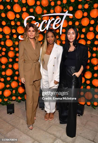 Lisa Rinna, Stephanie Shepherd and Malika Haqq attend 'Secret with Essential Oils' Launch Party at Villa 2024 on October 01, 2019 in Beverly Hills,...