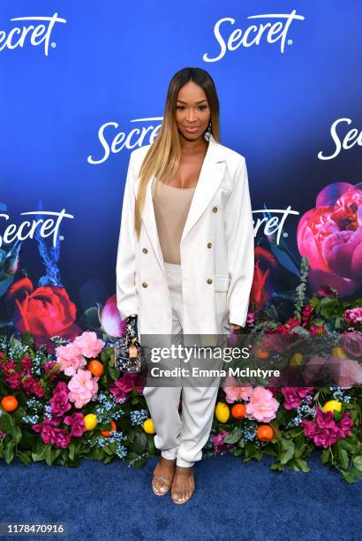 Malika Haqq attends 'Secret with Essential Oils' Launch Party at Villa 2024 on October 01, 2019 in Beverly Hills, California.