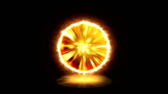 Computer Portal Effect Plasma Energy Ball Effect Orange Stock Video Footage - Getty Images