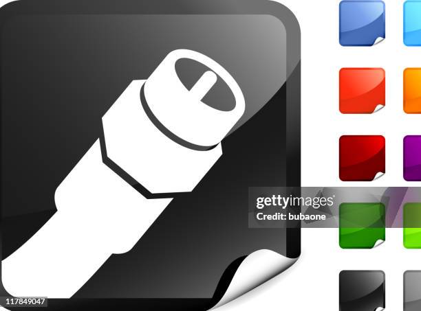 tv cable internet royalty free vector art - coax cable icon stock illustrations