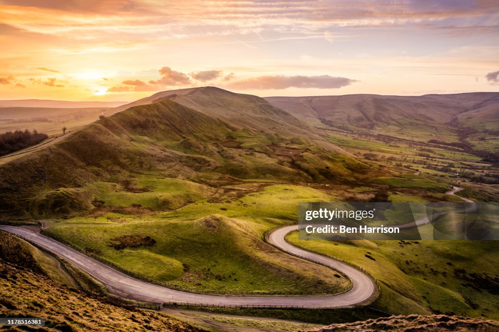 Mam tor in the peak district