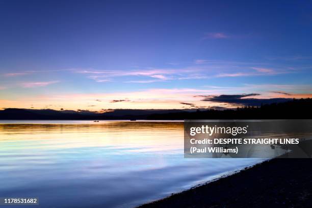 slip into sunset (patricia bay in british columbia, canada) - princess patricia of connaught stock pictures, royalty-free photos & images