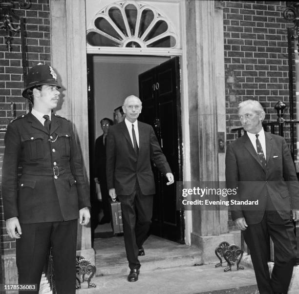 British Conservative politician Alec Douglas-Home , the new Secretary of State for Foreign and Commonwealth Affairs after the General election,...