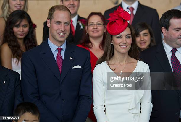 Prince William, Duke of Cambridge and Catherine, Duchess of Cambridge visit the Canadian Museum of Civilisation to attend a citizenship ceremony, on...