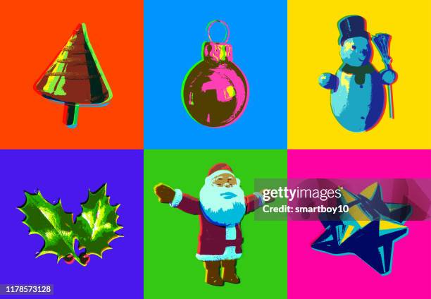 ilustraciones, imágenes clip art, dibujos animados e iconos de stock de iconos de navidad - galletas de navidad