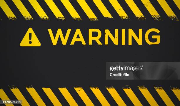 ilustrações, clipart, desenhos animados e ícones de fundo de advertência - warning labels