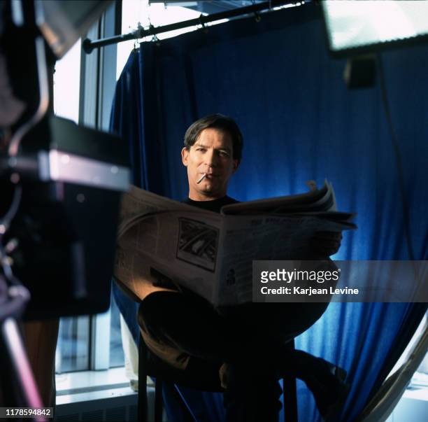 News anchor Kurt Loder poses for a portrait at MTV Studios in New York City, New York.