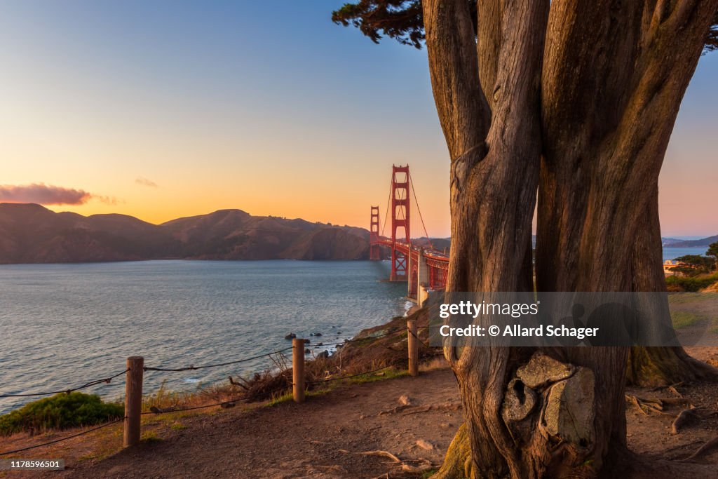 Golden Gate Bridge San Francisco at Sunset