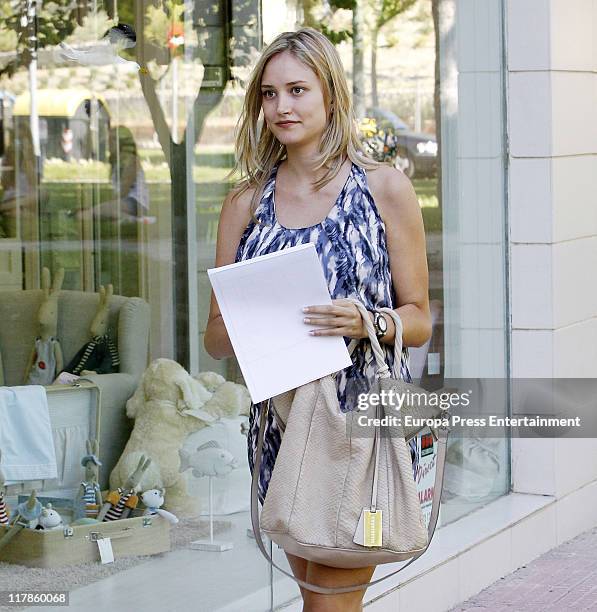 Alba Carrillo is seen sighting on July 1, 2011 in Madrid, Spain.