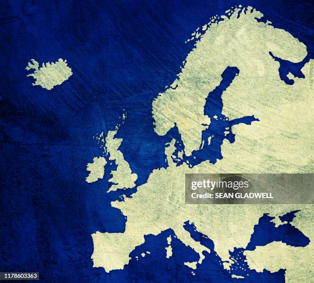 painted map of europe - western europe stock pictures, royalty-free photos & images