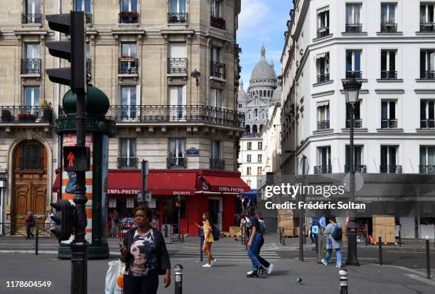 September 15 : Pigalle district and Montmartre area in Paris on September 15, 2019 in Paris, France.