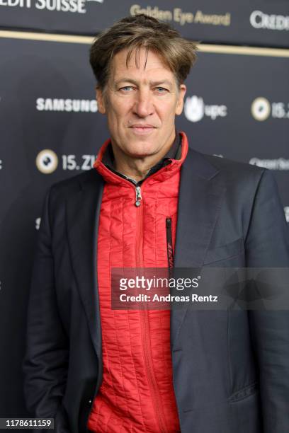 Tobias Moretti attends the "Deutschstunde" premiere during the 15th Zurich Film Festival at Kino Corso on October 02, 2019 in Zurich, Switzerland.