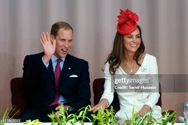 Prince William, Duke of Cambridge and Catherine, Duchess of Cambridge attend Canada Day Celebrations at Parliament Hill on day 2 of the Royal...