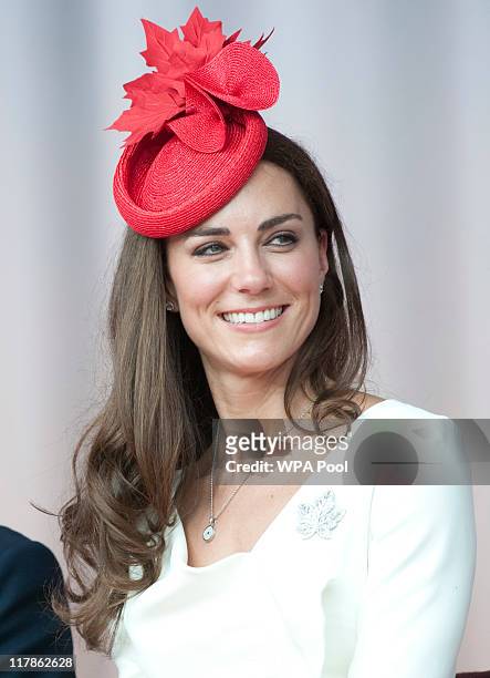 Catherine, Duchess of Cambridge attends Canada Day Celebrations at Parliament Hill on day 2 of the Royal Couple's North American Tour on July 1, 2011...