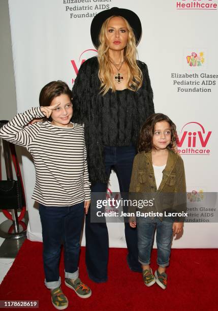 Rachel Zoe and family attend the Elizabeth Glaser Pediatric AIDS Foundation's 30th Annual A Time for Heroes Family Festival at Smashbox Studios on...