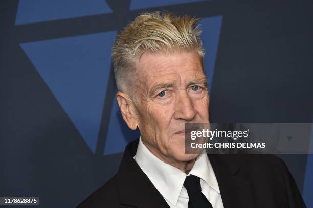 Filmmaker David Lynch arrives to attend the 11th Annual Governors Awards gala hosted by the Academy of Motion Picture Arts and Sciences at the Dolby...