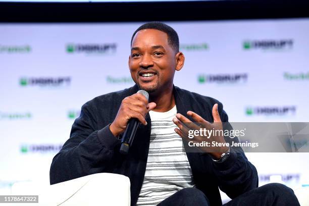 Actor/Producer/Musician Will Smith speaks onstage during TechCrunch Disrupt San Francisco 2019 at Moscone Convention Center on October 02, 2019 in...
