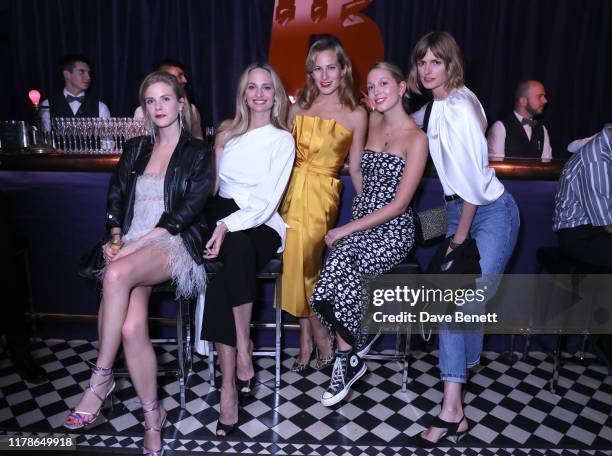 Tatiana Verstraeten, Lauren Santo Domingo, Charlotte Dellal, Princess Olympia of Greece and Jacquetta Wheeler attend the Moda Operandi x Brandon...