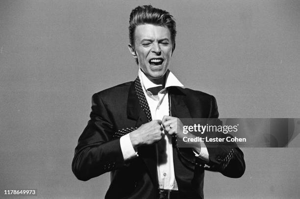 David Bowie On Set of "Jump They Say" Music Video, in Los Angeles California, circa March 1993.