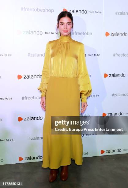 Sandra Gago attends Zalando Pop-Up Event at Espacio Ciento y Pico on October 02, 2019 in Madrid, Spain.