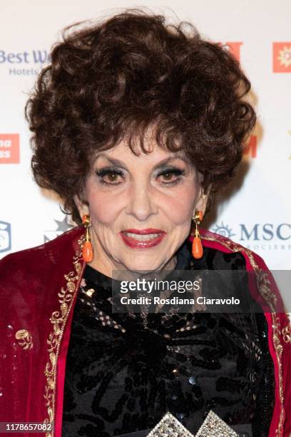 Gina Lollobrigida attends the celebrations of the 80 years of the Oggi magazine at Hotel Principe di Savoia on October 02, 2019 in Milan, Italy.
