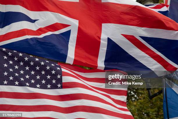 Anti Brexit pro European Union protest in Westminster on 28th October 2019 in London, England, United Kingdom. Brexit is the scheduled withdrawal of...