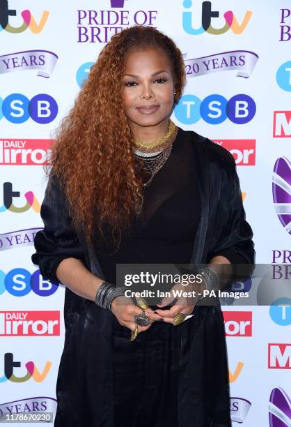 Janet Jackson in the press room during the Pride of Britain Awards held at the The Grosvenor House Hotel, London.