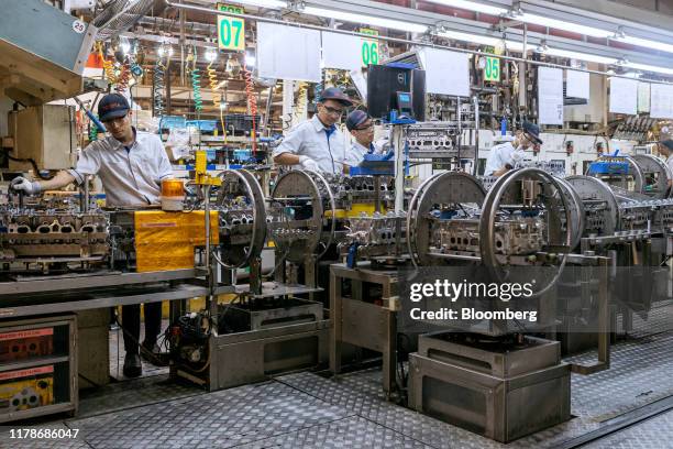 Employees work at the Sunter 1 Plant, an engine manufacturing facility operated by PT Toyota Motor Manufacturing Indonesia , a subsidiary of Toyota...