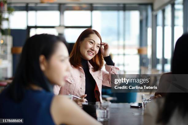 Business meeting in a lounge