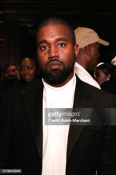 Kanye West attends Jim Moore Book Event At Ralph Lauren Chicago on October 28, 2019 in Chicago, Illinois.