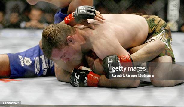 Matt Hughes, winner of UFC 60 and Royce Gracie during Ultimate Fighting Championship 60 - Hughes vs Gracie at Staples Center in Los Angeles,...