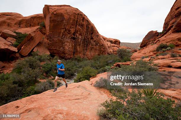 Guy Running Down Red Rocks Backwards Las Vegas Red Rock Photos and Premium High Res Pictures - Getty Images