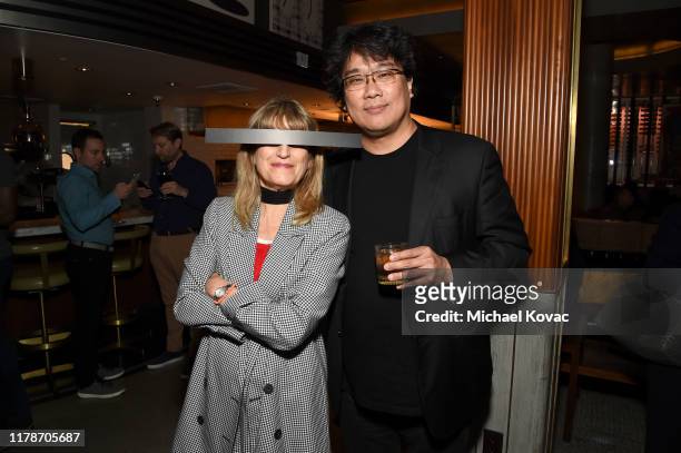Catherine Hardwicke and Bong Joon Ho at the after party for the Los Angeles Premiere of "Parasite" on October 02, 2019 in Hollywood, California.