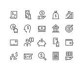 Finance and Money Icons - Classic Line Series