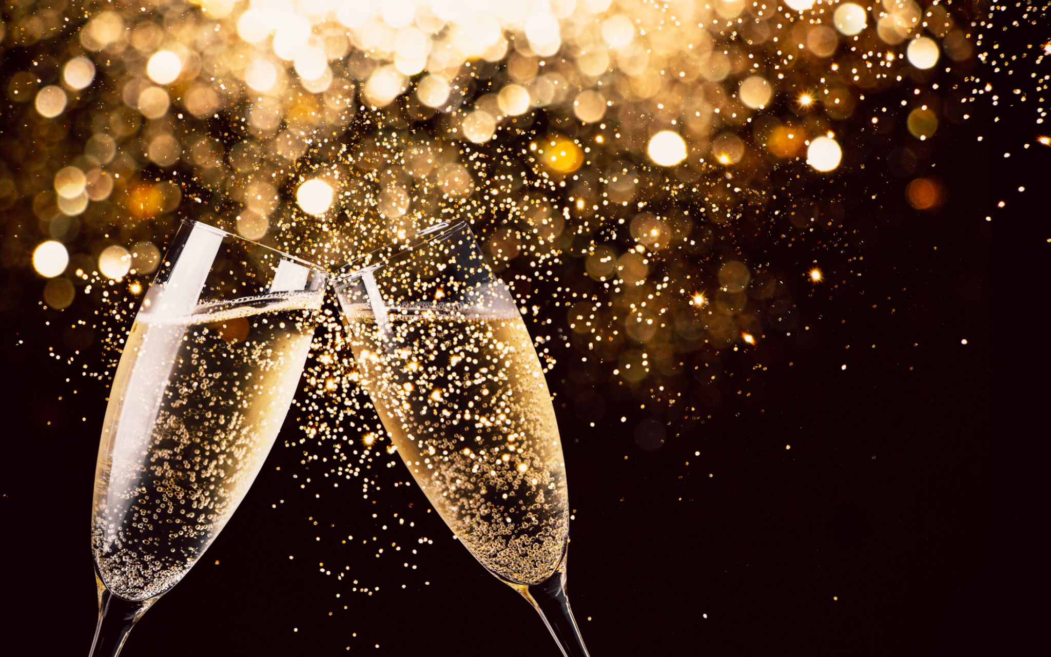 Celebration toast with champagne Celebration toast with champagne