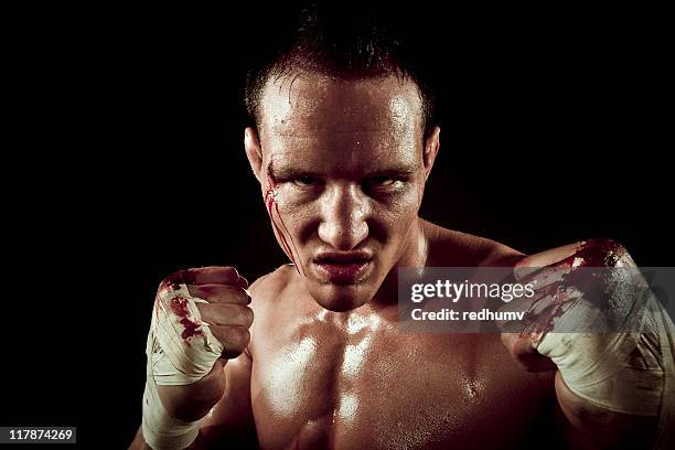 martial arts fighter mma - knuckles stock pictures, royalty-free photos & images