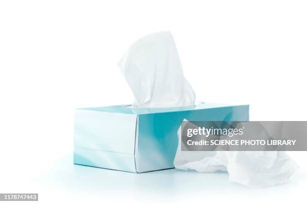 box of tissues - papiertaschentuch stock-fotos und bilder