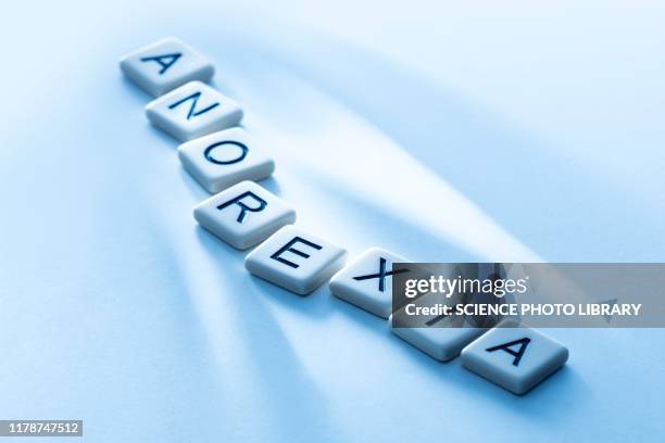 anorexia, conceptual image - eating disorder conceptual stock pictures, royalty-free photos & images