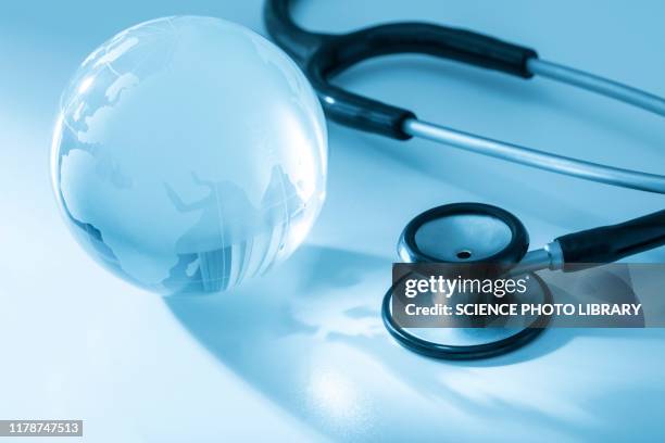 global healthcare, conceptual image - world health organisation stock pictures, royalty-free photos & images