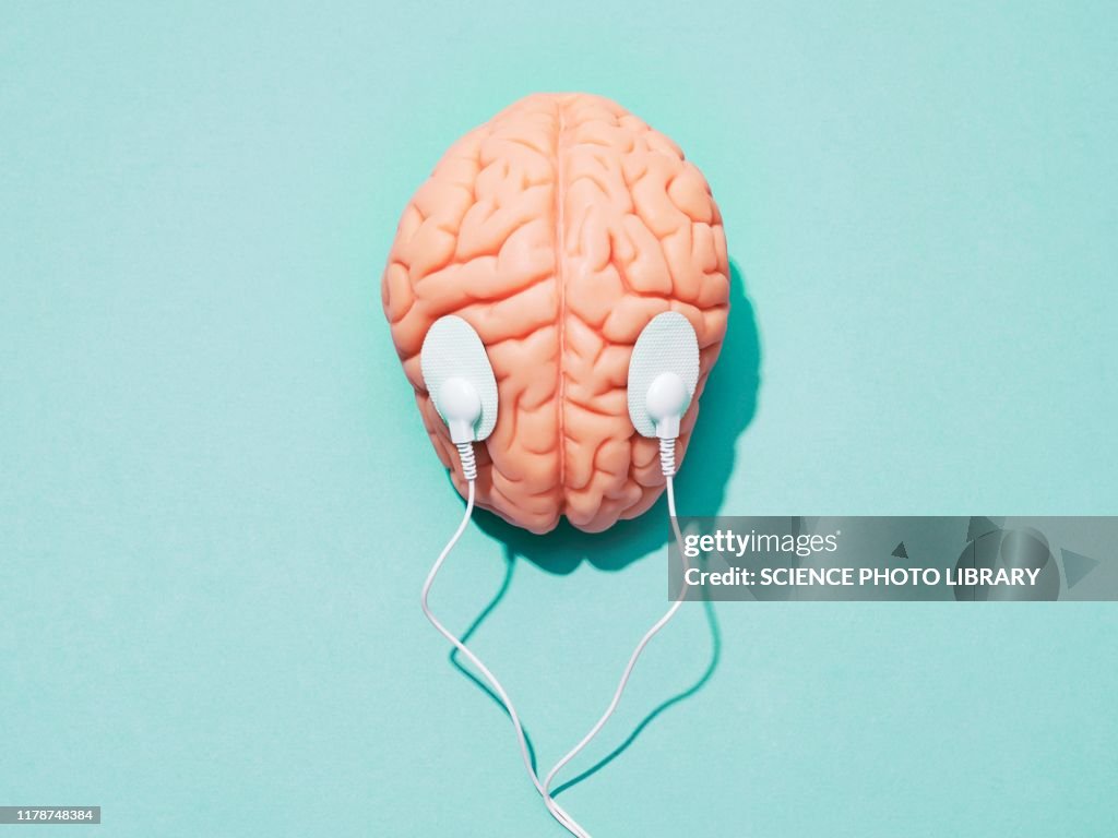 Brain stimulation, conceptual image