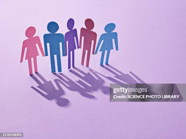 friendship, conceptual image - paper man stock pictures, royalty-free photos & images