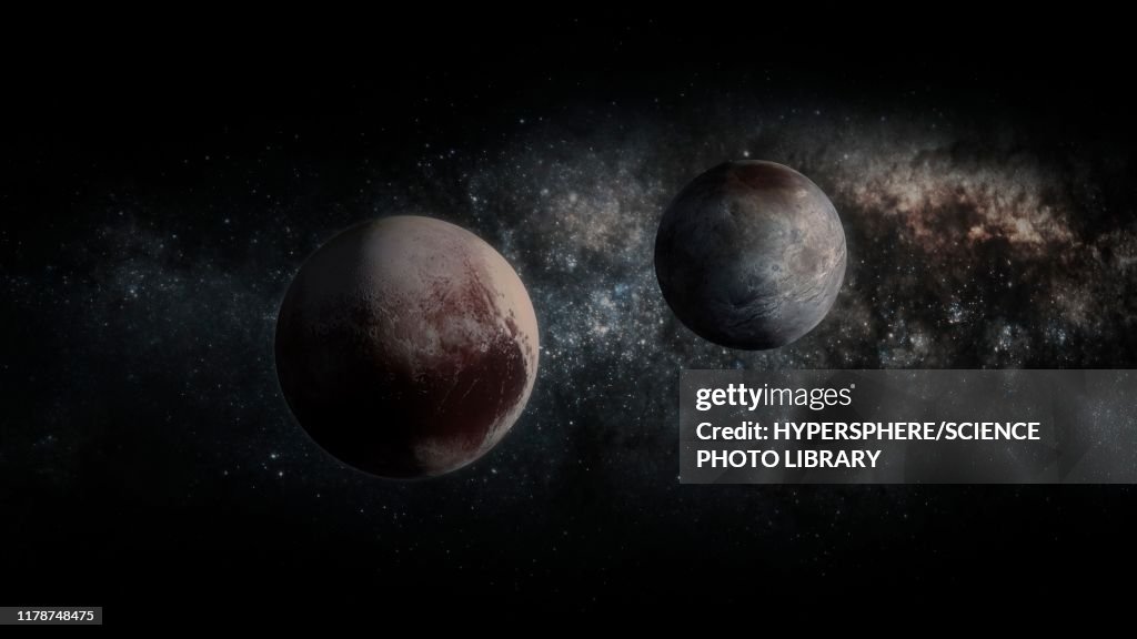 Pluto and Charon, illustration