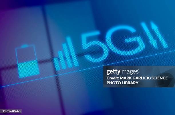 5g mobile network, illustration - communication problems stock illustrations