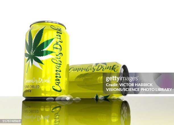 cannabis drink, illustration - narcotic stock illustrations