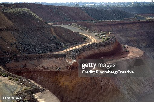 Open Pit Ramp Access Ramps At An Open Pit Gold Mine High-Res Stock Photo - Getty Images