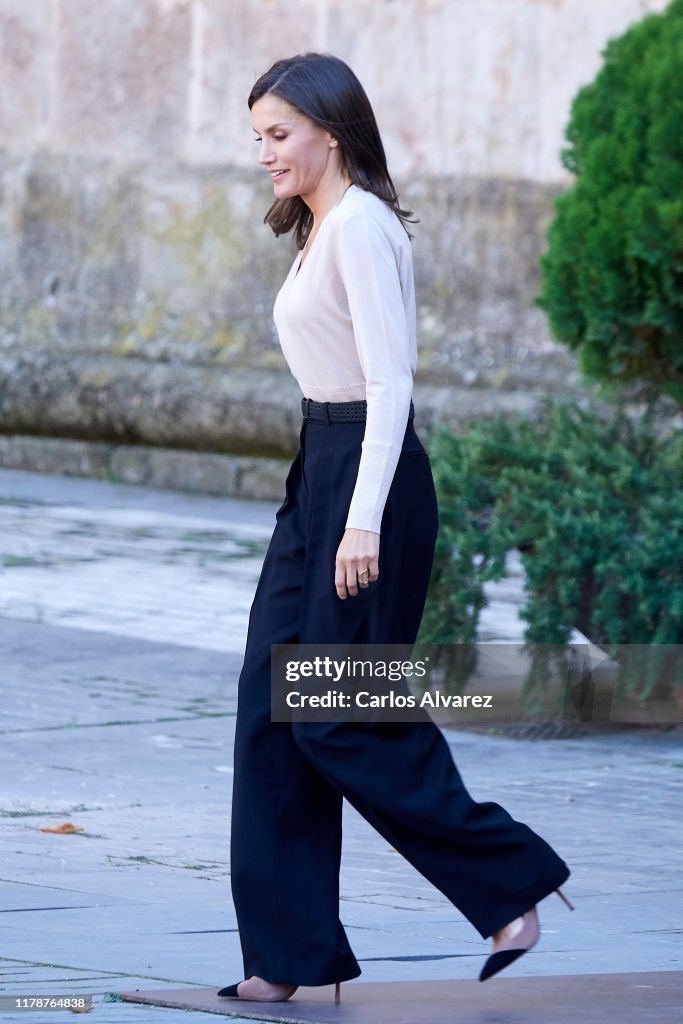 Queen Letizia of Spain Attends Journalism and Language Seminar in La Rioja