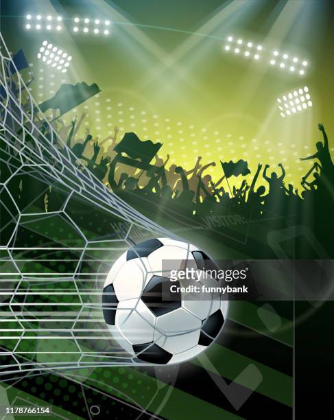 soccer finally goal - soccer competition stock illustrations